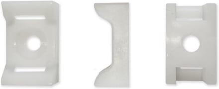 TD47 Schroefzadels tot 7,6mm kabelbinders (M4) Wit - Tie wraps - Tyraps