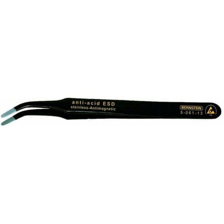 BERNSTEIN Tools for Electronics 5-061-13 SMD-pincet 2ab SA Plat-breed, gebogen 115 mm