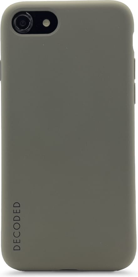 DECODED Siliconen Back Cover - iPhone SE 2 / SE 3 / 7 / 8 - Beschermhoesje - Donker Groen