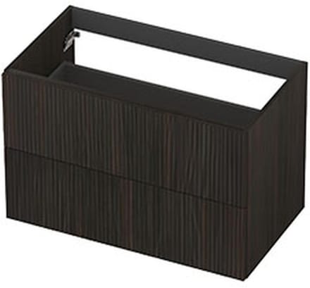 INK - Onderkast 2L Fineer Gefreesd Tbv Greep - 800x450x520 Mm - Matt Intens Black
