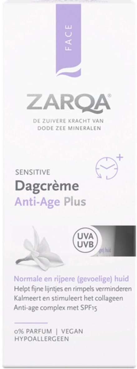 ZARQA Dagcrème Anti-Age Plus Sensitive 50ml - met SPF - hypoallergeen