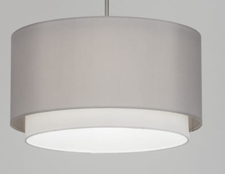 Lumidora Hanglamp 30726 - BERLIN - E27 - Grijs - Textiel - ⌀ 47 cm