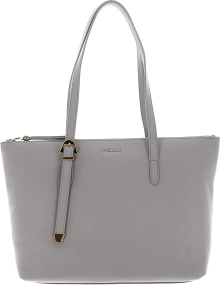 COCCINELLE Leren Schoudertas Coccinelle Gleen Handbag Stone Grijs