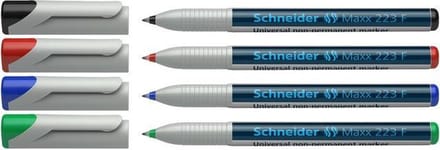 Schneider universele non-permanent marker - Maxx 223 - F - 4 stuks assorti - S-112394