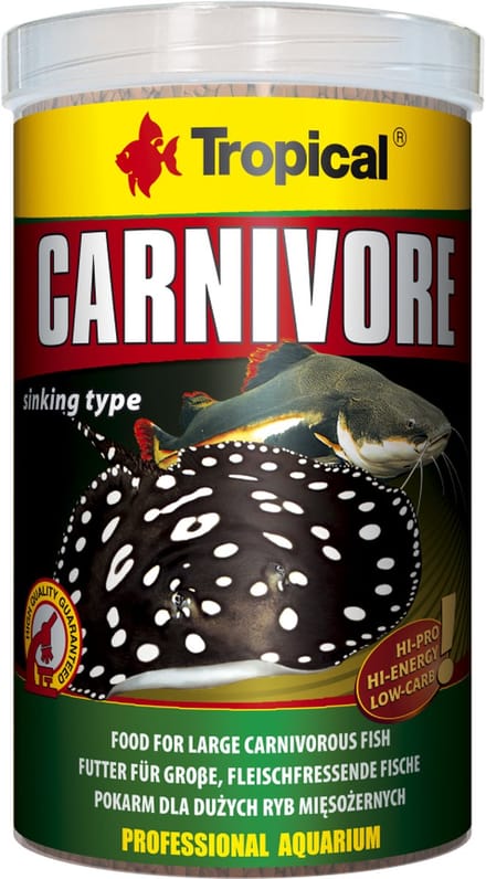 Tropical Carnivore - 1 Liter - Voer voor roofvissen - Visvoer