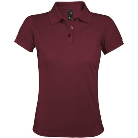 SOLS Dames/dames Prime Pique Polo Shirt (Bourgondië)