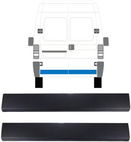 Sierlijst achterdeur voor Citroen Jumper 1994-2002 / Links + Rechts / Set