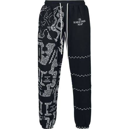 Harry Potter Trainingsbroek - Marauder's Map - S tot XXL - zwart