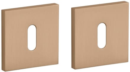 Stile sleutelrozet - deurrozet - 53 x 53 x 7 mm - lichtbruin