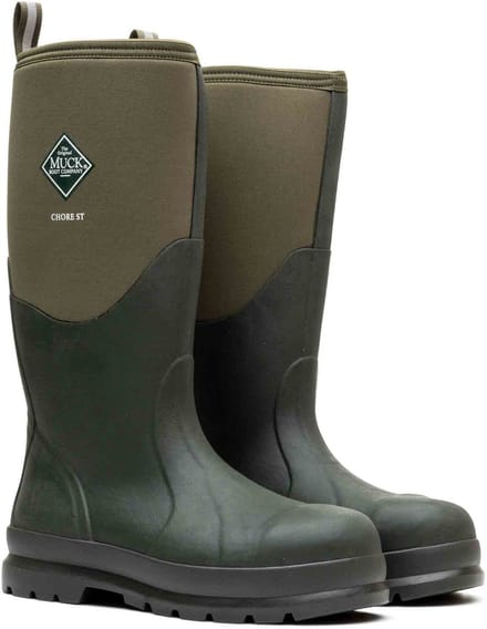 Muck Boot Chore Classic Hi stalen neus | Mos - Regenlaarzen - Maat 38 -