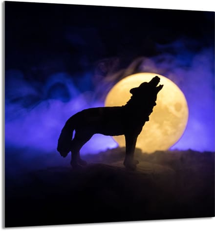 TMK ArtDeko - Snijplank - 60x65 cm - Tempered Glass - Wolf Ontwerp