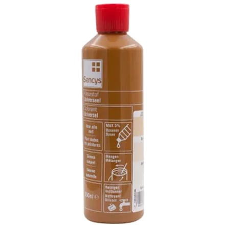 Sencys Universele Verfkleurstof Sienna Naturel 250ml