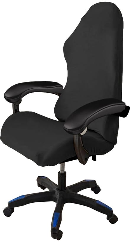 Meble odNowa - Gaming Stoel Hoezen - Zwarte Velours - Elastisch - Duurzaam