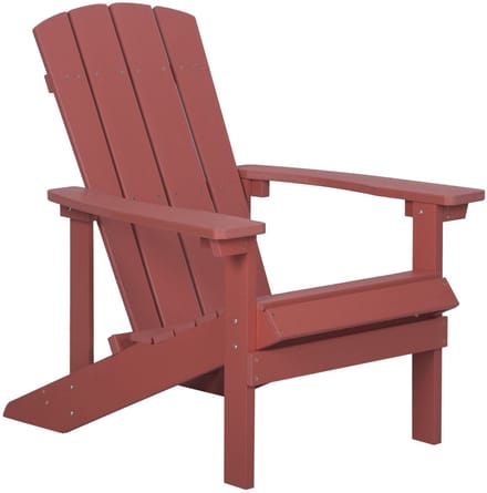 ADIRONDACK - Tuinstoel - Rood - Kunsthout