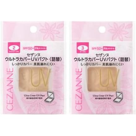 CEZANNE - Ultra Cover UV Pact SPF 50+ PA++++ 2 Light Ocher - Refill