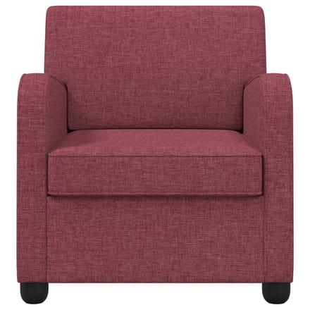 vidaXL - Fauteuil - Wijnrood - Stof