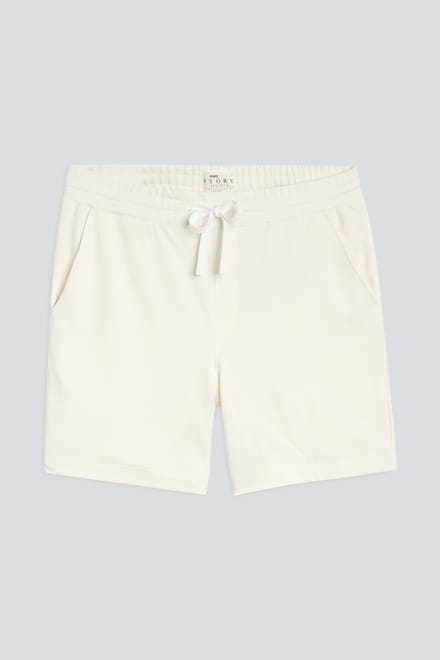 Track shorts Serie Felpa Stretch Whisper White