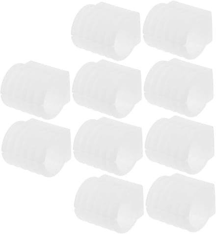 Stoelpoot Doppen - Vloerbeschermers - Meubels Beschermen - U-vormige Constructie - 10 Stuks - Wit