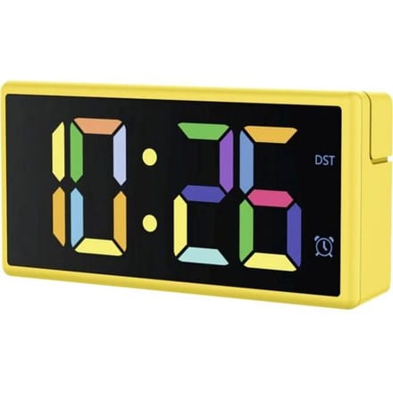 Hama wekker- Ibiza - Multicolor-display - USB oplaadfuntie - Geel