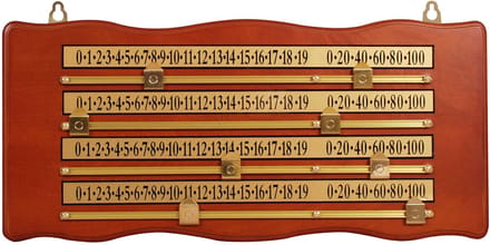 Scorebord Snooker 4 personen