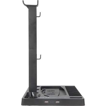 Voor PS5 Verticale Standaard Koelventilator Professioneel Dubbel Controller Oplaadstation met Koptelefoon white