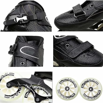 Inline Skates - Rolschaatsen - Snelheid & Training - Lichtgewicht Aluminium Frame - 110 mm Wielen - Blauw