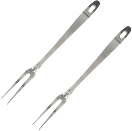 Set van 2 Vleesvorken en voor barbecue 2 prikkers 30,5 cm Fackelmann Oxford