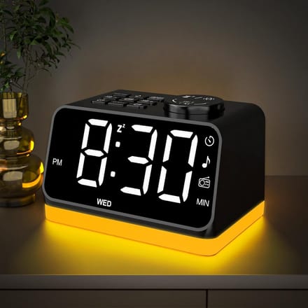 Wekkerradio met Alarm - Nachtwekker - Klokradio - Handig
