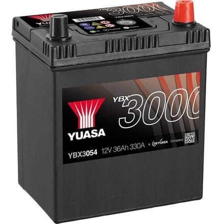 Yuasa SMF YBX3054 Autoaccu 36 Ah Pooltype: T1/T3