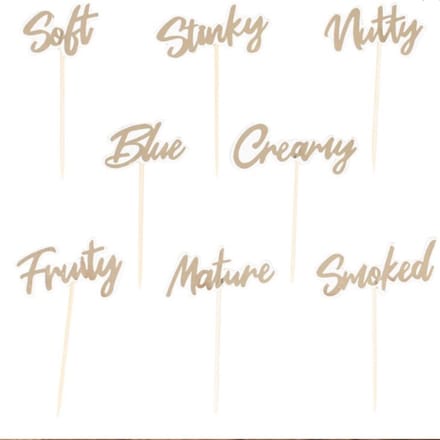 Ginger Ray - Gold Christmas - Kaasprikkers (8 stuks) SPRK-139