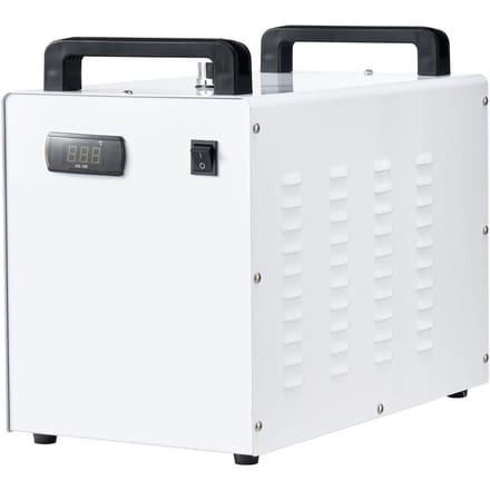 Refroidisseur d'eau industriel, CW-3000, Système de refroidissement refroidisseur d'eau industriel avec réservoir de 9 L, Débit max de 10 L/min, Machine de refroidissement à haute vitesse