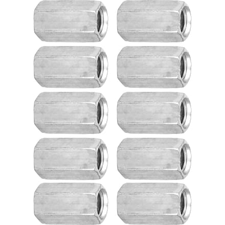 10 stuks M8 Lange Stangmoer Zeskant Zeskantige Hulsmoer Afstandhouder Schroefdraadbevestigingsmiddelen (M8*28)