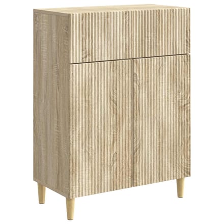 vidaXL - Dressoir - met - lade - Sonoma - Eiken - 66 - x - 34,5 - x - 90 - cm - Bewerkt - hout