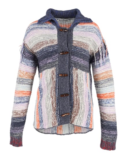 Acne Studios Karya Mouliné gestreept vest in veelkleurige wol