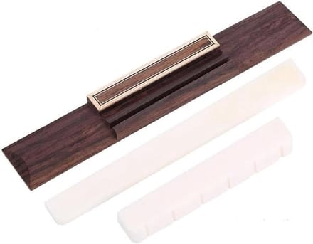 Zadel en Brug Set van Cattle Bone en Palissander - Reserveaccessoires voor Gitaar