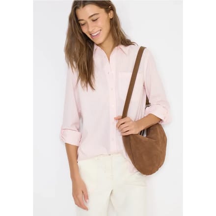 Gestreepte seersucker blouse