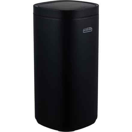 Luzzo® Square Touch Prullenbak 40 liter - Zwart