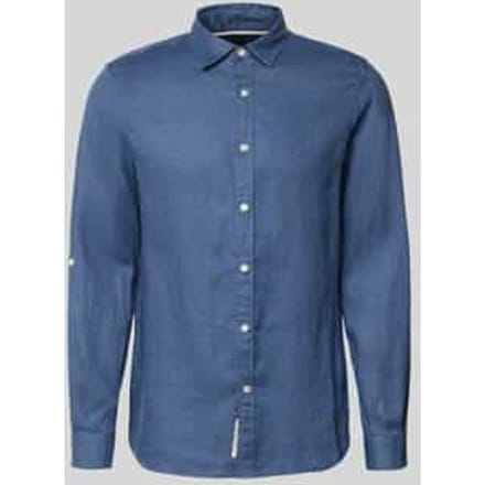 regular fit linnen overhemd van puur linnen model 'CORE'