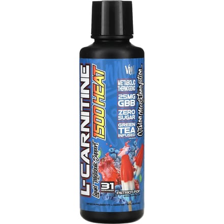 VMI Sports, L-Carnitine 1500 Heat, Patriot Pop, 16 fl oz (473ml)