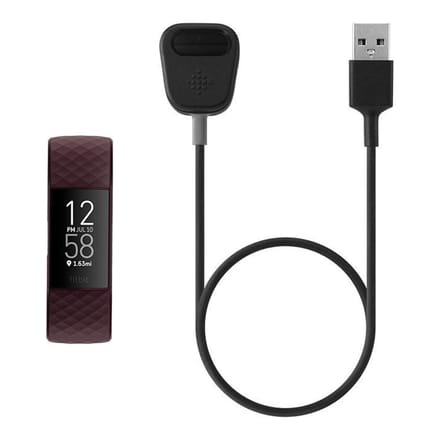 Oplaadkabel voor de Fitbit Charge 4 - Zwart