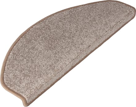 FLOORDIREKT Trapmat - Sundae - Zelfklevend - Halfrond - Beige - 23,5 x 65 cm