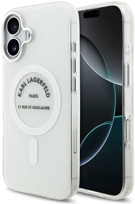 Karl Lagerfeld Back Cover Case iPhone 17 - Transparant - MagSafe-compatibel - Schokabsorberend design