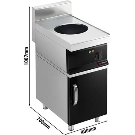 GGM Gastro Induktionswok - 3,5 kW - inkl. Unterbau mit 1 Tür