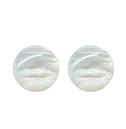 Clip oorbellen opaal wit 2 cm
