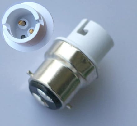 Lamp Fitting Adapter - Converteer Fitting - Verlichting Aanpassen - 2 Stuks Set - 55x25 mm - Wit