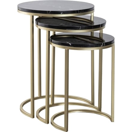 Set van 3 bijzettafels Tria | Decorationable
