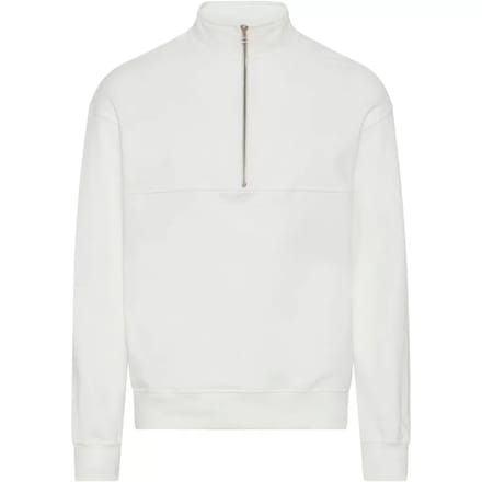 Sweatshirt 1/4 rits Colorful Standard Organic optical white