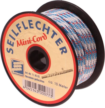 Seilflechter Mini Koord Polyester - Ø 3 mm - Lengte 10 meter - Assorti - 380 daN