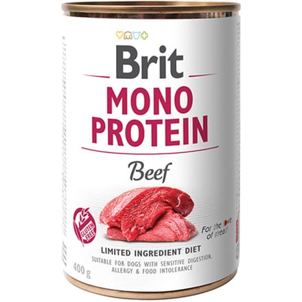 Brit Blik Care Mono Protein 400 g - Hondenvoer - Rund