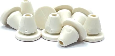 Kozijnbuffer wit 2mm - Deurbuffer - Stootdoppen - rubber dopjes - Equantu® - 10 stuks - deuren